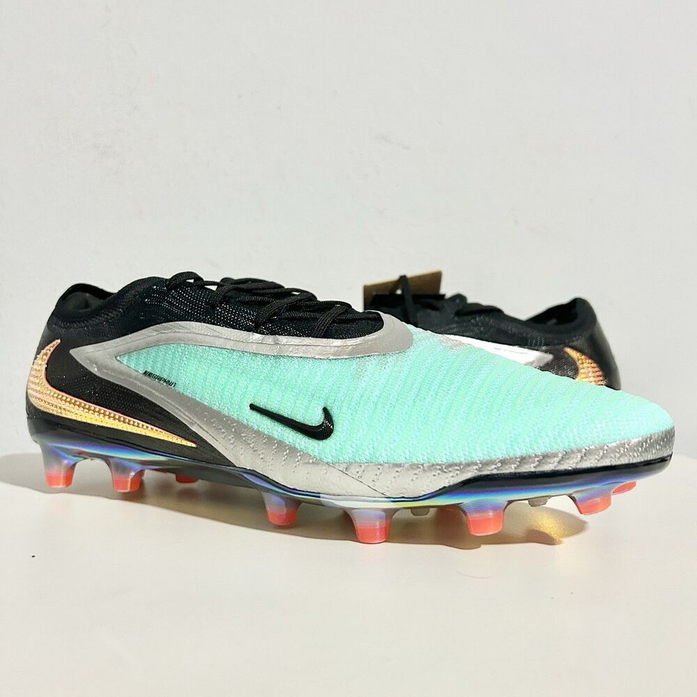 Nike Phantom 6 Low Elite AG "Chrome Black" Men’s Size 12.5 Soccer Cleats